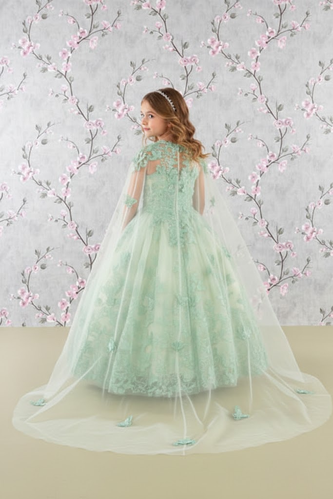 3D Butterfly Cape Gown for Girls by Elizabeth KGK114