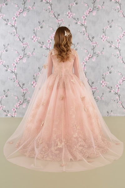 3D Butterfly Cape Gown for Girls by Elizabeth KGK114