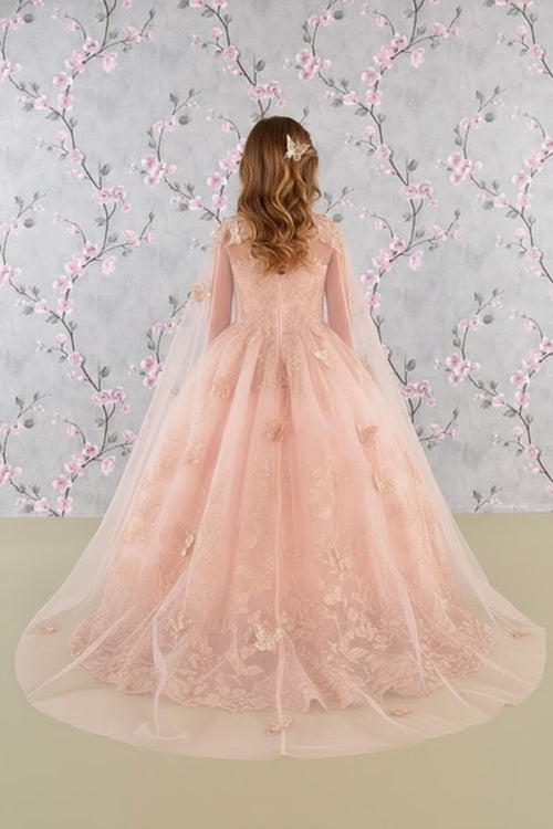 3D Butterfly Cape Gown for Girls by Elizabeth KGK114