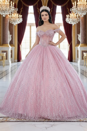 Sweet 16 Birthday Party Dress in RoseGold by LK264 Ball Gown