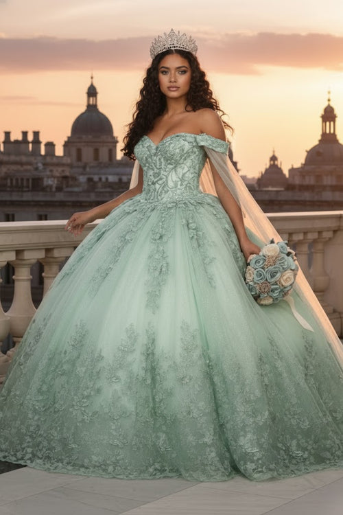 Sweet 16 Birthday Party Dress in Champagne Style LK236 Ball Gown
