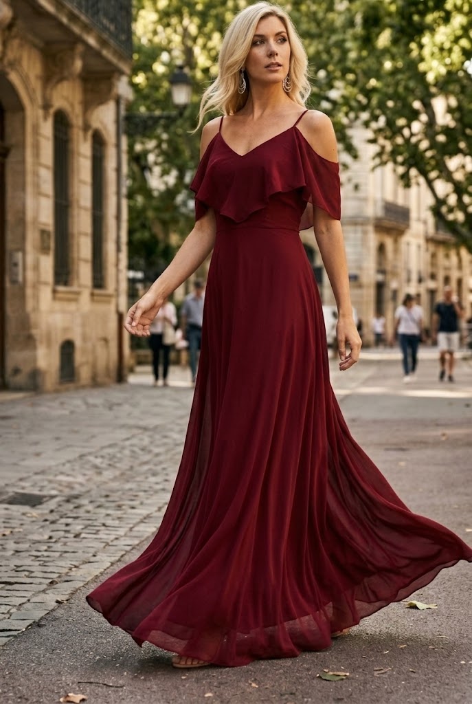 Western Dress For Women in DUSTY ROSE