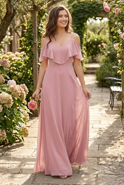 Western Dress For Women in DUSTY ROSE