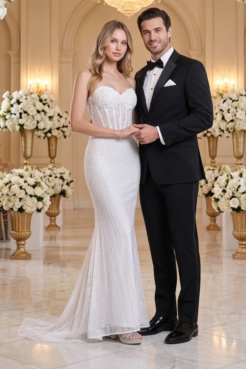 Strapless Wedding Dress by Adora Design 3279-01