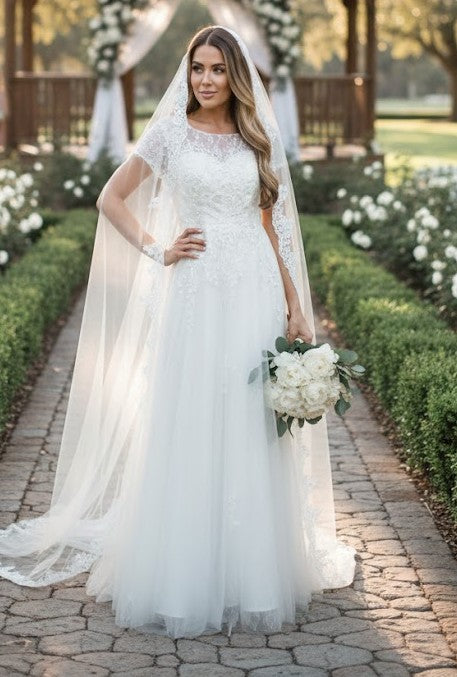 eva's bridal bridesmaid dresses Eva USA 3413 Long Chiffon Bridesmaids Dress with Flutter Sleeves  Rowan  Bridal LLC
