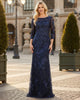 Mother Of The Bride Dress Boat Neck Sheath Gown By Amelia Couture 7045-New Collection