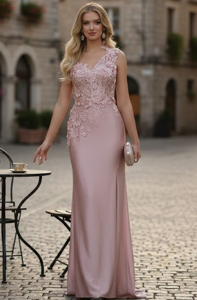 Royal Queen RQ7943 Long Embroidered One Shoulder Prom Dress With Cape