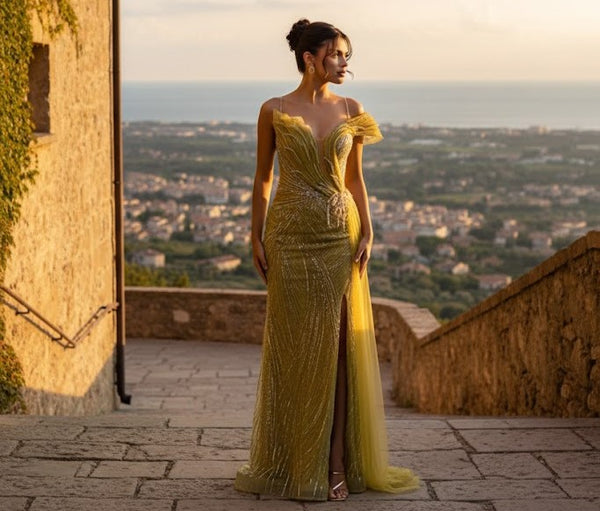 Royal Queen KIWI Tulle Sheath Dress