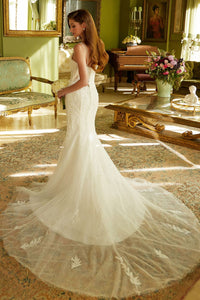 V-Neck Mermaid Bridal Gown by GLS Gloria GL3531 - Long Formal Dresses