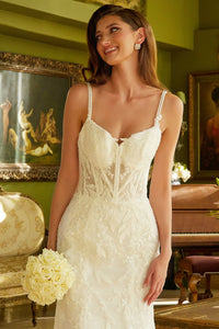 V-Neck Mermaid Bridal Gown by GLS Gloria GL3531 - Long Formal Dresses