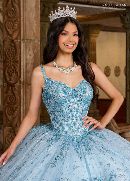 Rachel Allan RQ1136 V-Neck Ruffled Quinceanera Dress