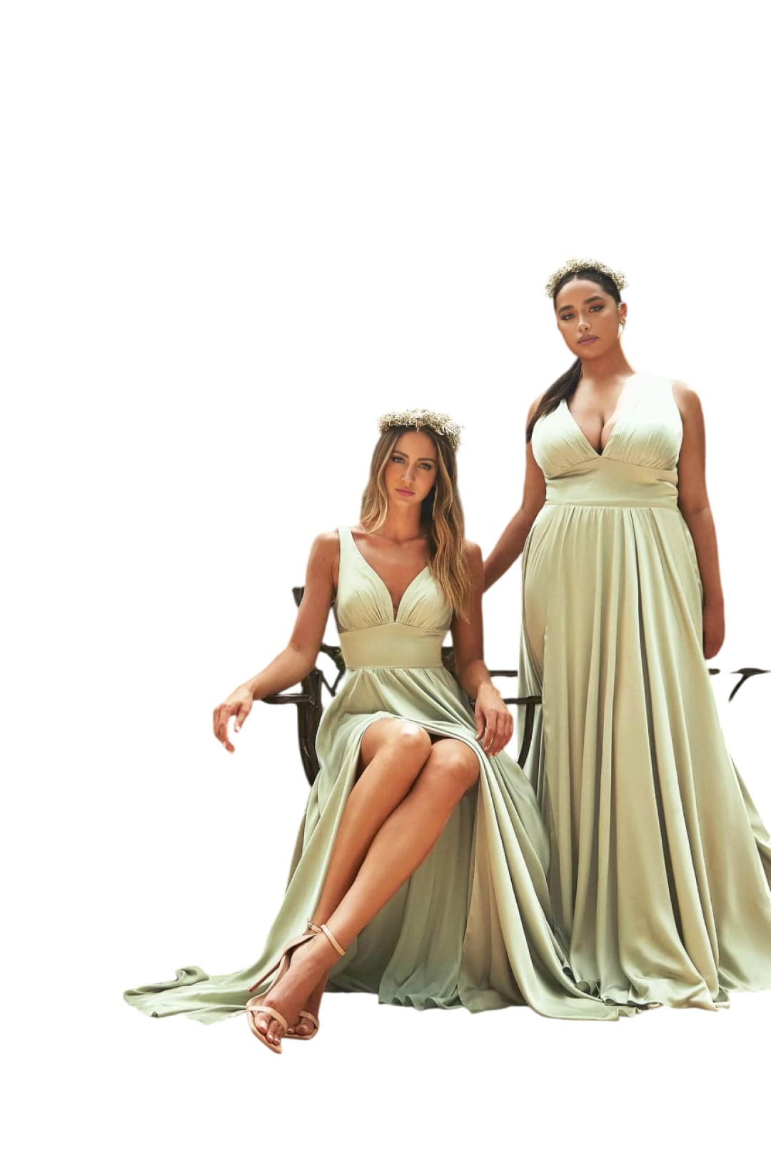 V-Neck Wide Waistband Evening Dress 2025 Elegant Satin Gown - Dark Mauve / 4 - Prom