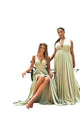 V-Neck Wide Waistband Evening Dress 2025 Elegant Satin Gown - Dark Mauve / 4 - Prom