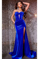 Velvet Strapless Corset Prom Dress: Jovani 43066 - Apparel & Accessories > Clothing > Dresses