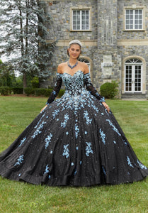 Black And Blue Quinceanera Dresses
