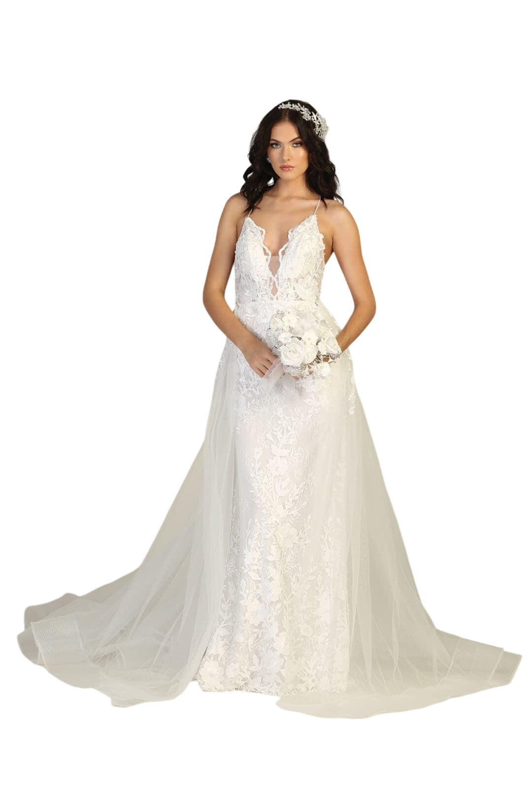 Wedding Destination Evening Gown - IVORY / 4
