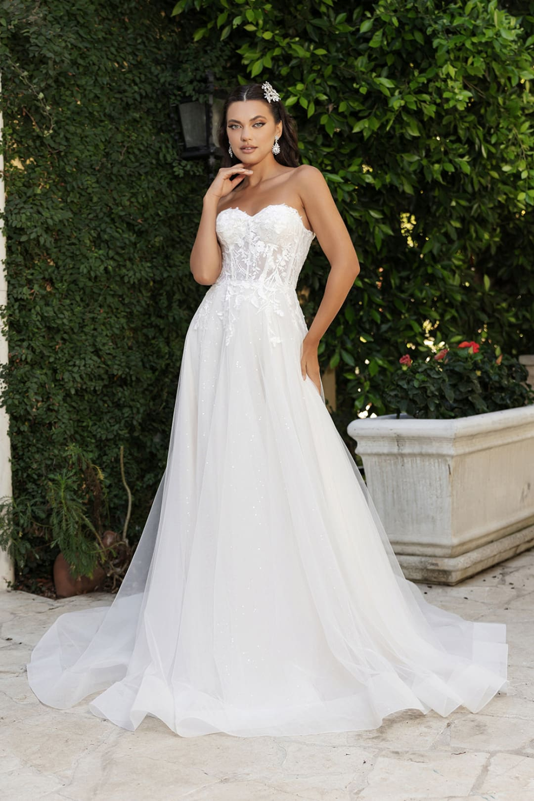 Lace A-Line Bridal Gown with Sweetheart Neckline | Ready to Ship 8 Lace A-Line Bridal Gown with Sweetheart Neckline | Ready to Ship 8
