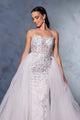 Wedding Dress Sleeveless Beaded Bridal Gown By Royal Queen RQ8146 - WHITE / 4 - Dress