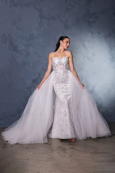 Wedding Dress Sleeveless Beaded Bridal Gown By Royal Queen RQ8146 - Dress
