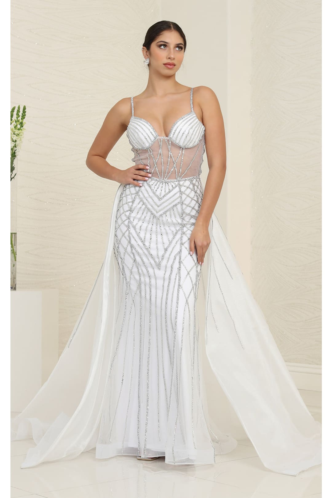 Wedding Dress Sweetheart Beaded Bridal Gown By Royal Queen RQ8126 - Dress