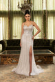Wedding Dress Sweetheart Beaded Sheath Gala Gown By Royal Queen RQ8169 - WHITE / 4 - Dress