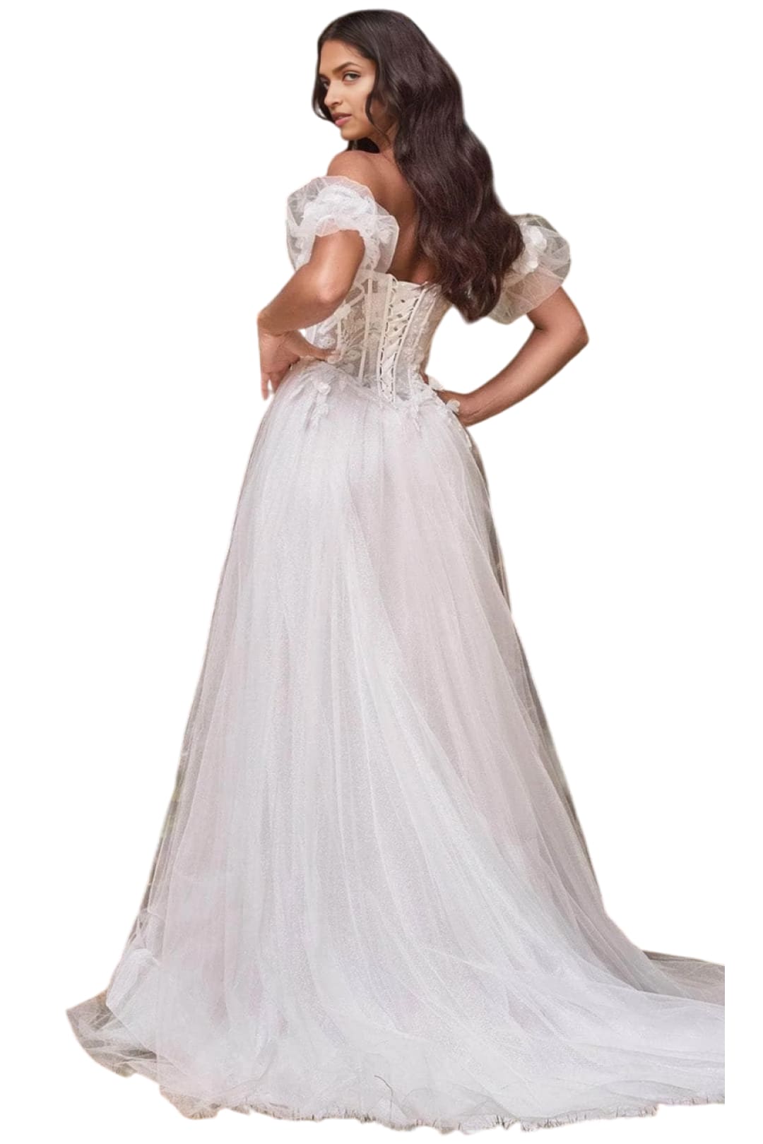 Wedding Gown 2025 Strapless Floral Elegant Bridal Dress - Prom