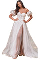 Wedding Gown 2025 Strapless Floral Elegant Bridal Dress - Off White / 2 - Prom