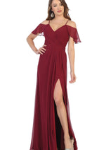 Western Dress For Women in BURGUNDY By MQ1732