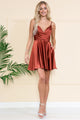 Western Dress For Women in BURNT ORANGE By Amelia Couture BZ013S - Burnt Orange