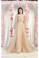 Western Dress For Women in CHAMPAGNE By May Queen MQ1990 - Champagne / 6
