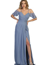 Western Dress For Women in DUSTY BLUE By MQ1732