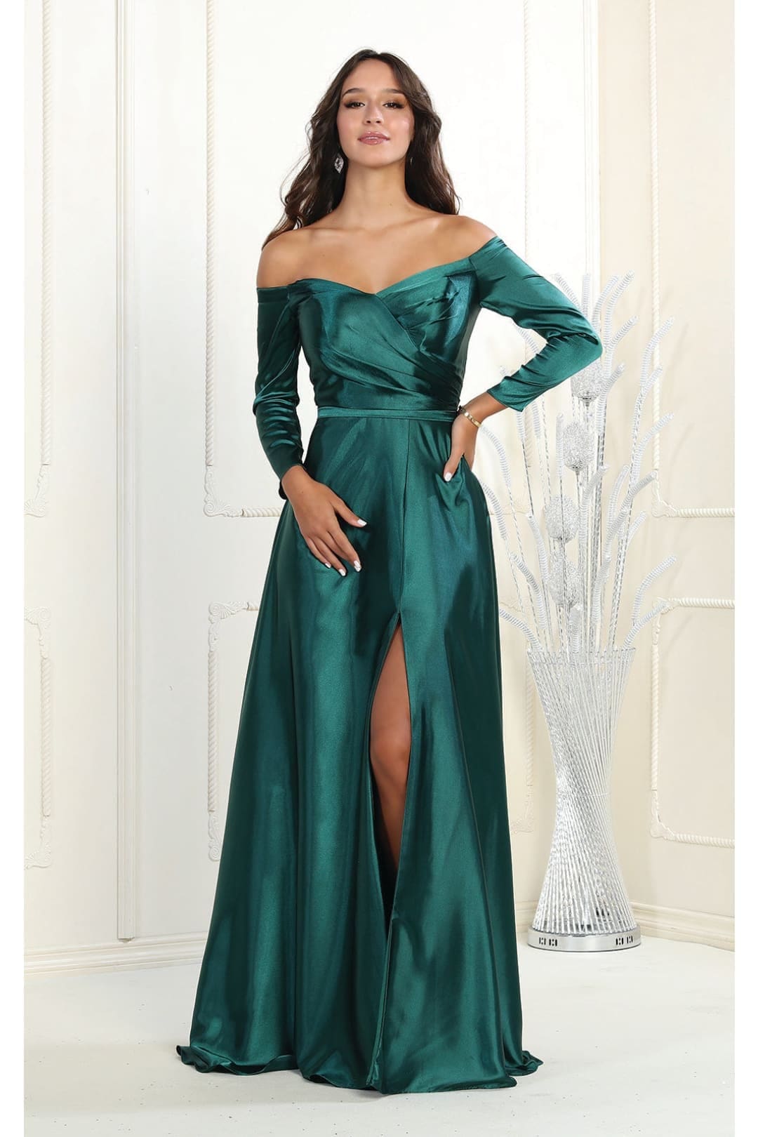 Western Dress For Women in Hunter Green By May Queen MQ1930 - Hunter Green / 4