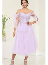 Western Dress For Women in Lilac By May Queen MQ2089