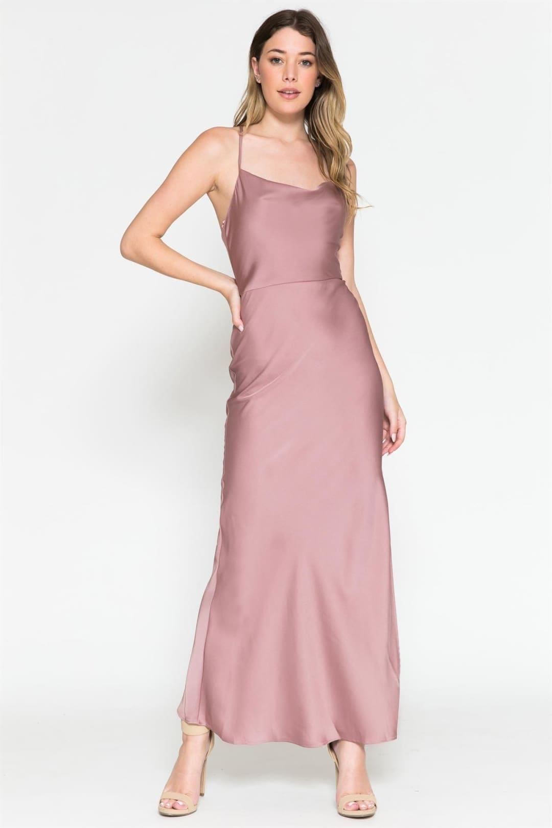 Western Dress For Women in Mauve By Amelia Couture 6115 - Mauve / 2