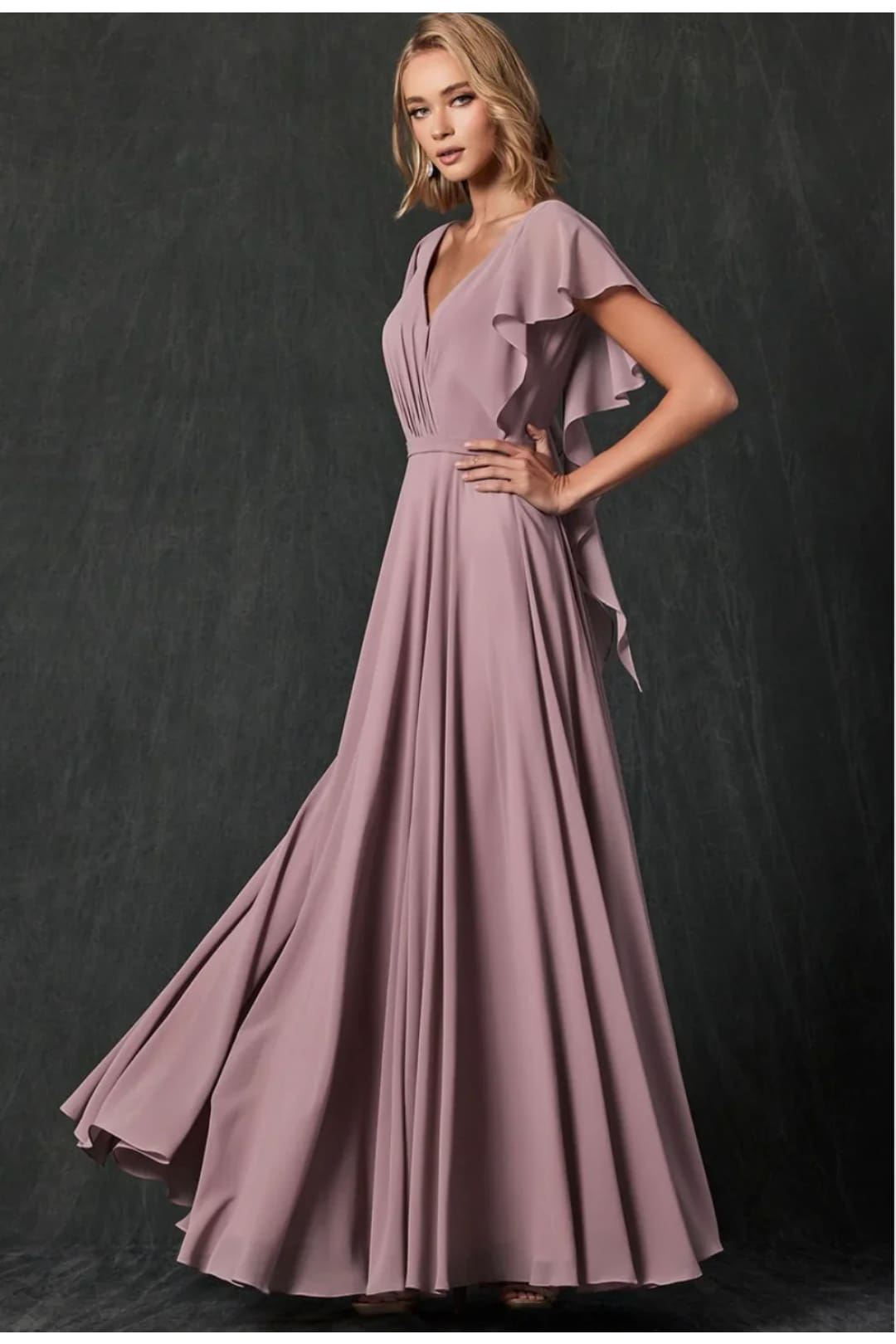 Western Dress For Women in Mauve By Juliet 261