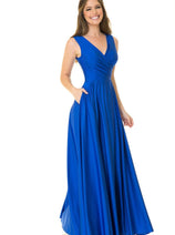 Western Dress For Women in ROYAL BLUE By Lenovia 5242