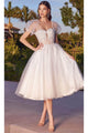 White Christmas & Holiday Dress By Ladivine CD0187W - White / S