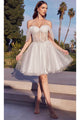 White Christmas & Holiday Dress By Ladivine CD0211 - White / xxs