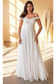 White Christmas & Holiday Dress By Ladivine CD7258W - White / S