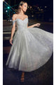 White Christmas & Holiday Dress By Ladivine CD869W - White / 8
