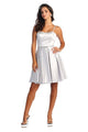 White Christmas & Holiday Dress By May Queen MQ1865 - White / 14