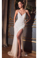 White Christmas & Holiday Dress in Sequin By Ladivine CDCH225W - White / XS