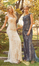 Narianna-Illusion-Sweetheart Beaded Long Prom Dress