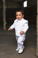 Conjunto de esmoquin infantil "Princeton" blanco de 5 piezas