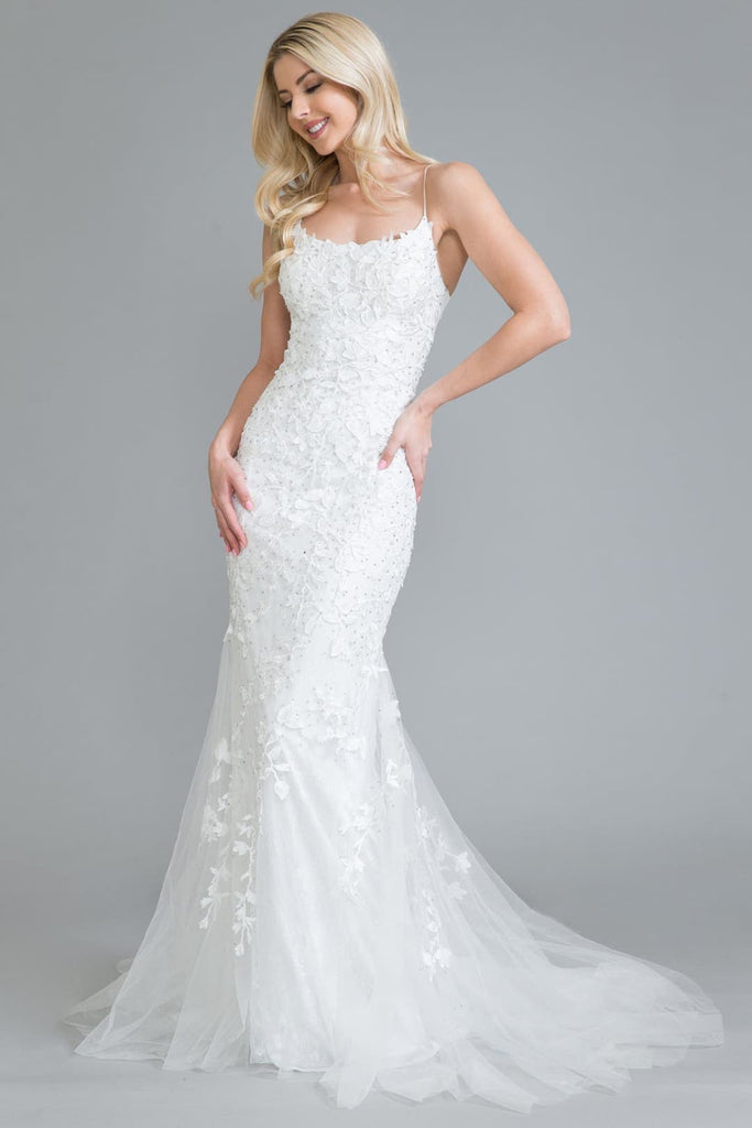 White Wedding Gown - IVORY / 2