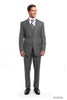 3 Piece Men’s Pin Stripe Suit - LIGHT GREY - 06 / US34S/W28 / EU44S/W38 - Mens Suits