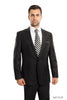 Men’s Two Piece Ultra Slim Fit Solid Suit - BLACK - 01 / US34S/W28 / EU44S/W38 - Mens Suits