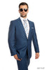 Men’s 2 Piece Ultra Slim Fit Solid Suit - BLUE - 07 / US34S/W28 / EU44S/W38 - Mens Suits