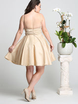 May Queen MQ1654 A Line Spaghetti Strap Short Cocktail Dress