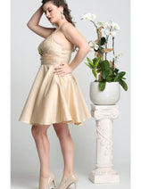 May Queen MQ1654 A Line Spaghetti Strap Short Cocktail Dress